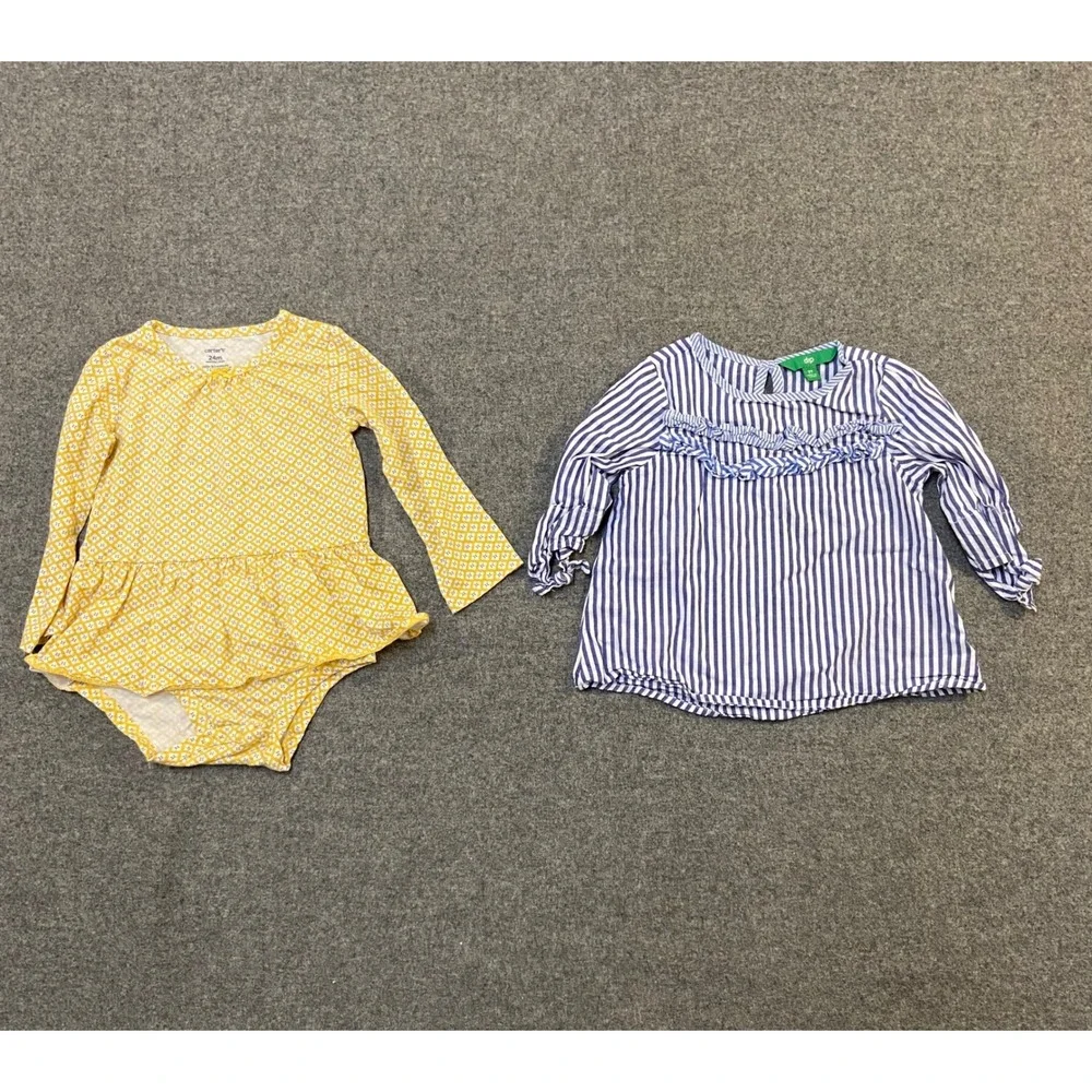 Old Navy Carters Gymboree Toddler Girl 2T 3T Lot 6pc Dress Vest Pants Tops Multi